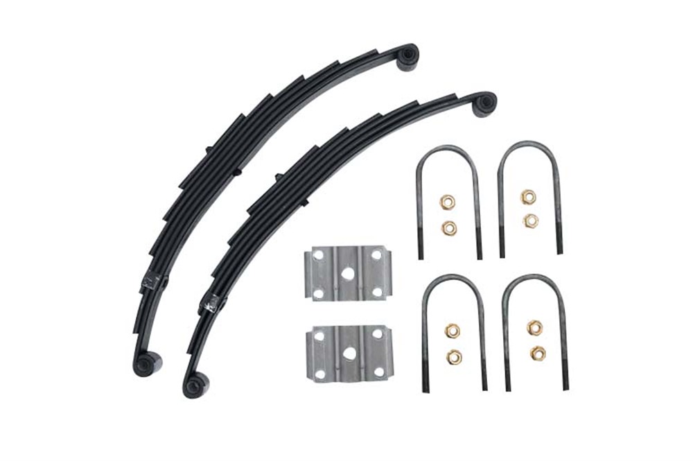 RAParts Leaf Spring Hanger Kit For Double Eye Springs - 3500lb Single Axle Trailer